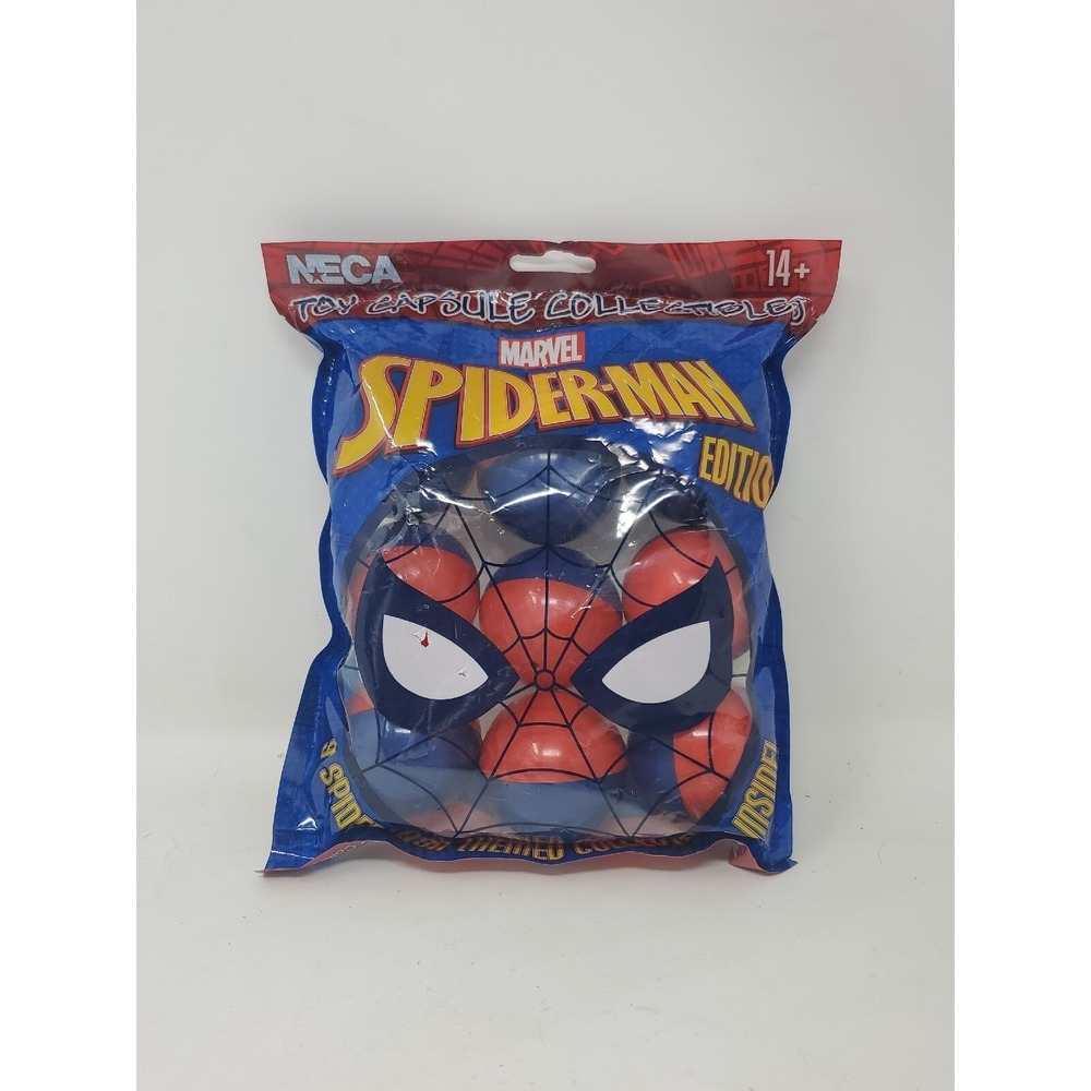 NECA 2022 Toy Capsule Collection MARVEL SPIDER-MAN Edition Bag of 9 Collectibles